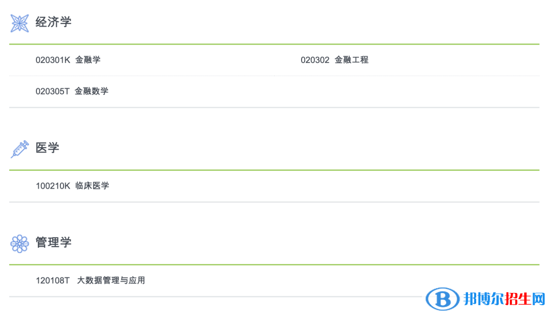南方科技大學(xué)有哪些專業(yè)？