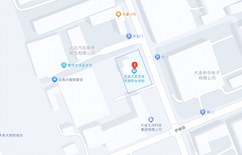 大連市蘭克藝術(shù)中等職業(yè)學(xué)校地址，乘車路線