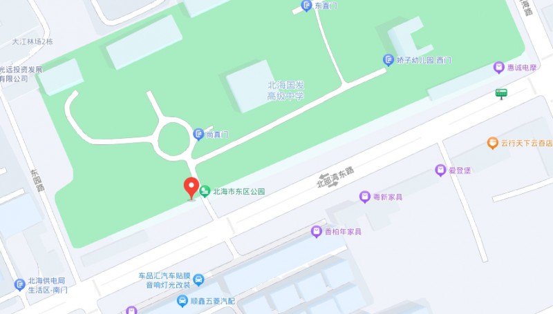 北海國發(fā)信息技術(shù)學(xué)校地址，乘車路線
