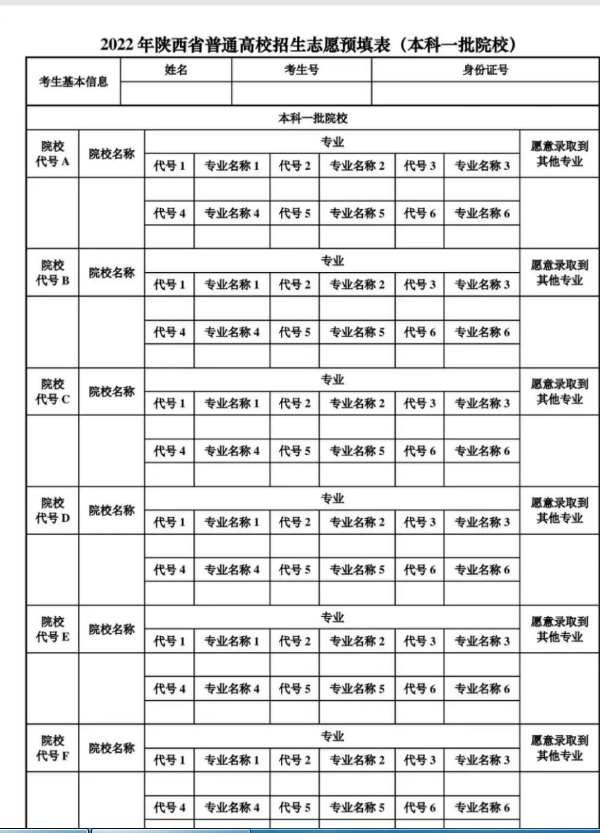 高考志愿表是什么樣的 附填報(bào)流程（2024參考）