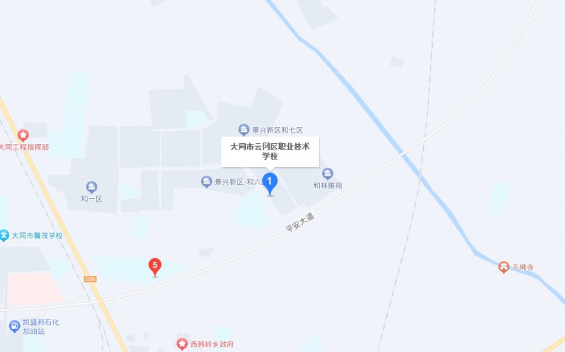 大同市云岡區(qū)錦程職業(yè)技術學校地址，乘車路線