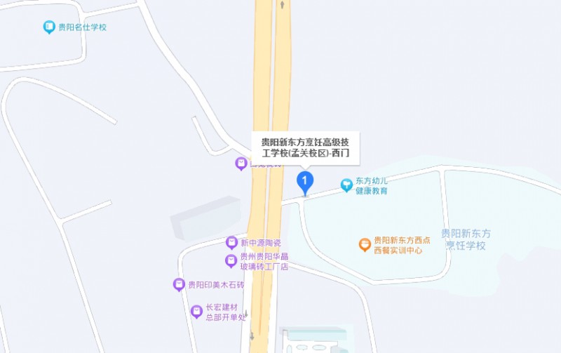 貴陽(yáng)市新東方烹飪中等職業(yè)學(xué)校地址，乘車路線