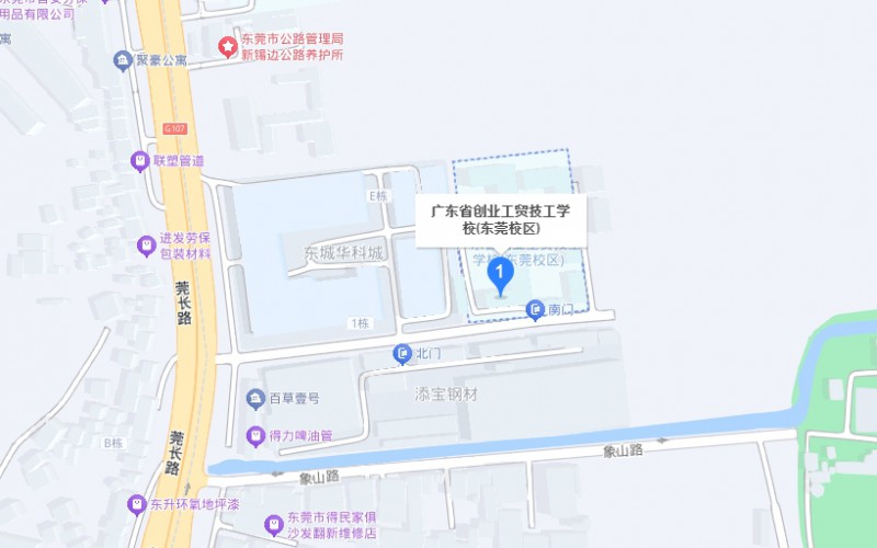 廣東省創(chuàng)業(yè)工貿(mào)技工學(xué)校地址，乘車路線