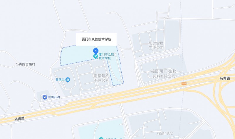 廈門市眾幟技術(shù)學(xué)校地址，乘車路線