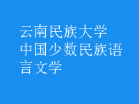中國(guó)少數(shù)民族語(yǔ)言文學(xué)
